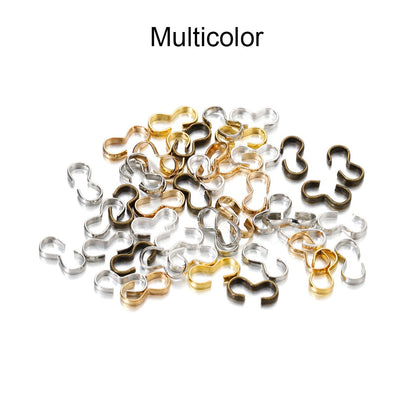 4x8mm Gold Clasp Connectors, 100pcs