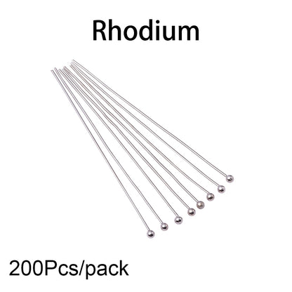 16-50mm Gold Metal Ball Head Pins, 50-200pcs