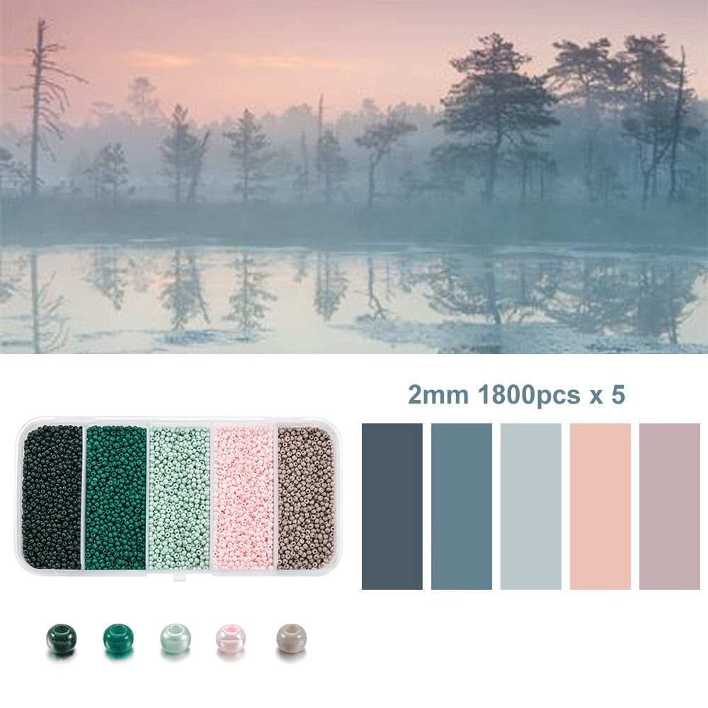 2 mm tschechische Rocailles, 9000 Stück im Karton