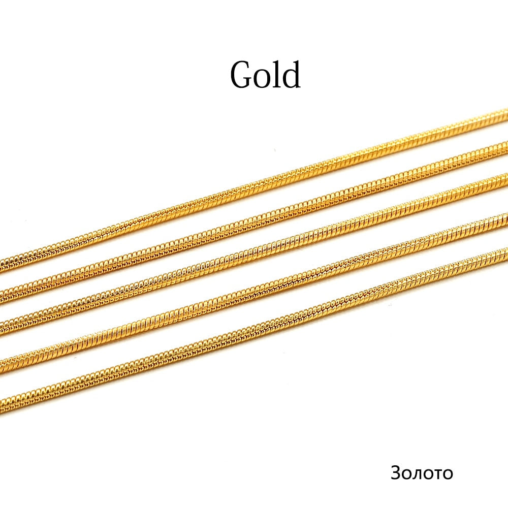 1,2 1,4 1,6 mm Bulk-Schlangenketten, 2M-Los