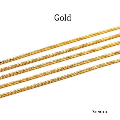 1,2 1,4 1,6 mm Bulk-Schlangenketten, 2M-Los