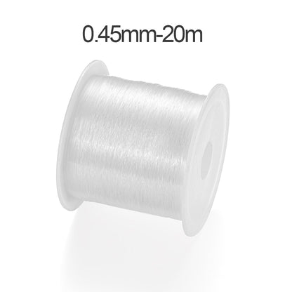 0.2-1mm Transparent Crystal Cord, Non-stretch, 1Pc