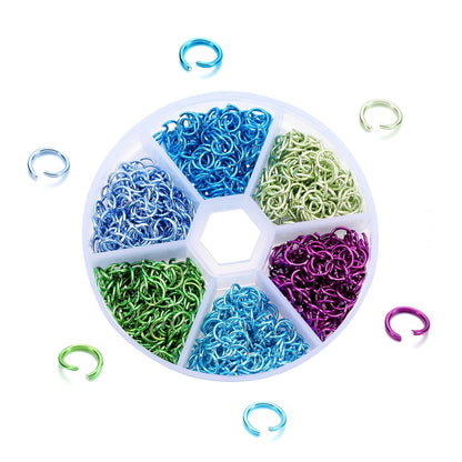 Colorful Single Loop Ring Set for Jewelry Making