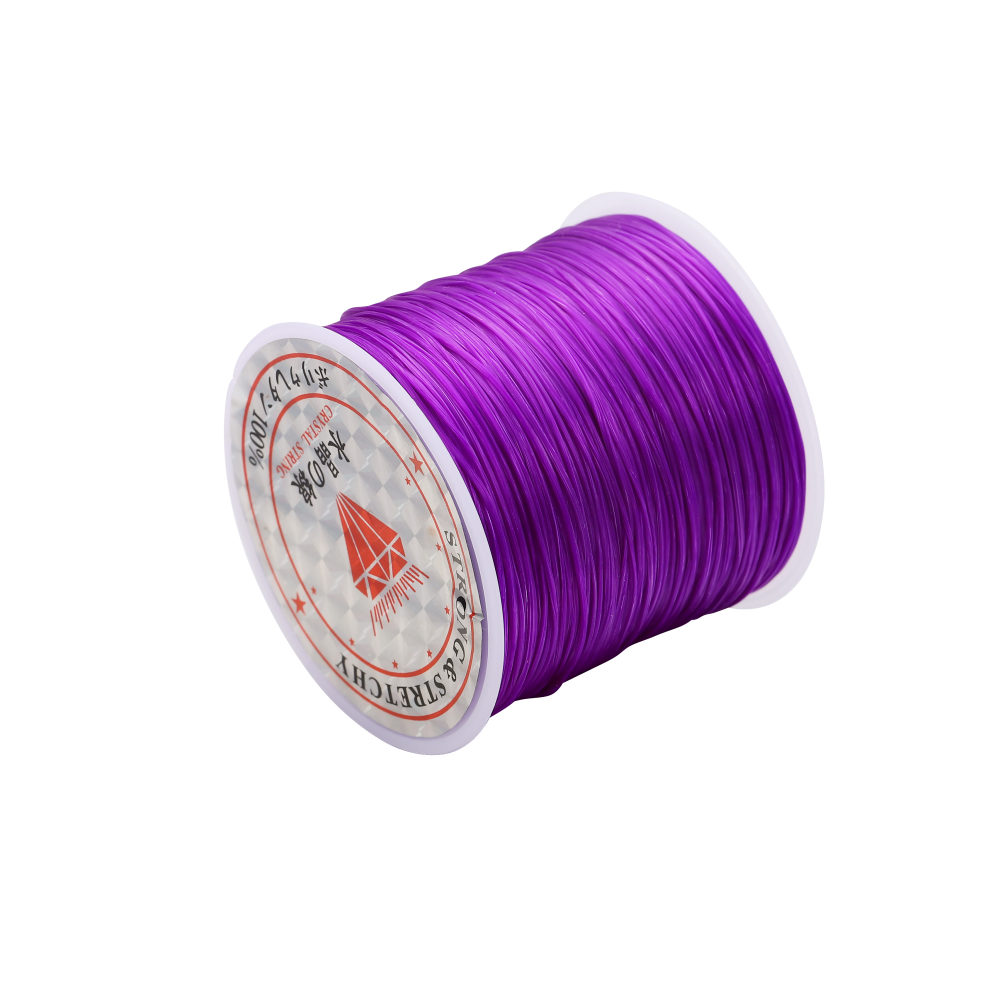 Cordon élastique en nylon extensible pour perles, 50 mètres