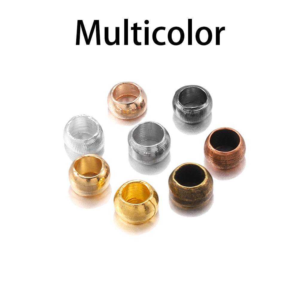 Kugel-Quetschperlen, 1,5–3 mm, 500 Stück