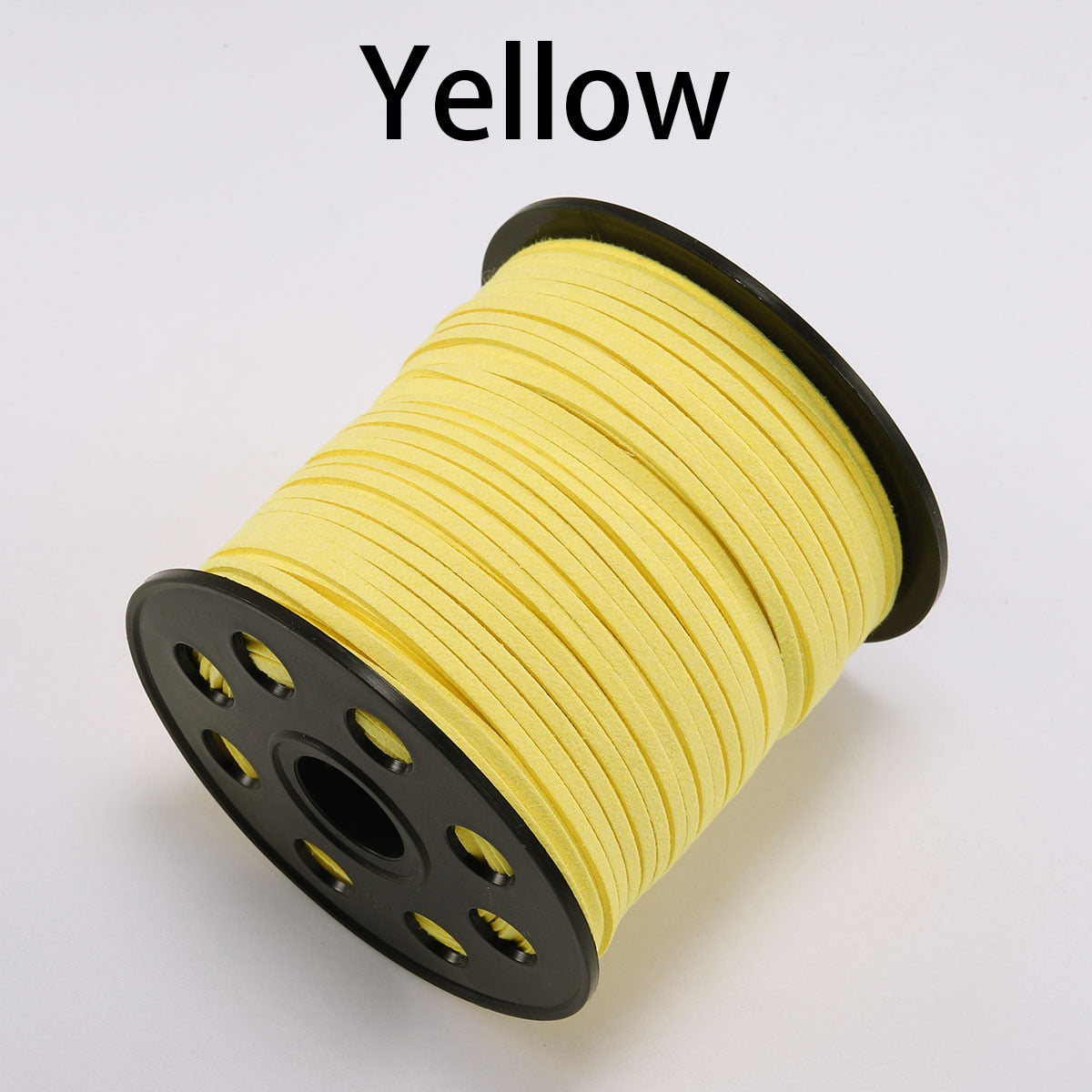 Cordon tressé plat en faux suède de 2,5 mm, cuir velours coréen, lot de 10 m