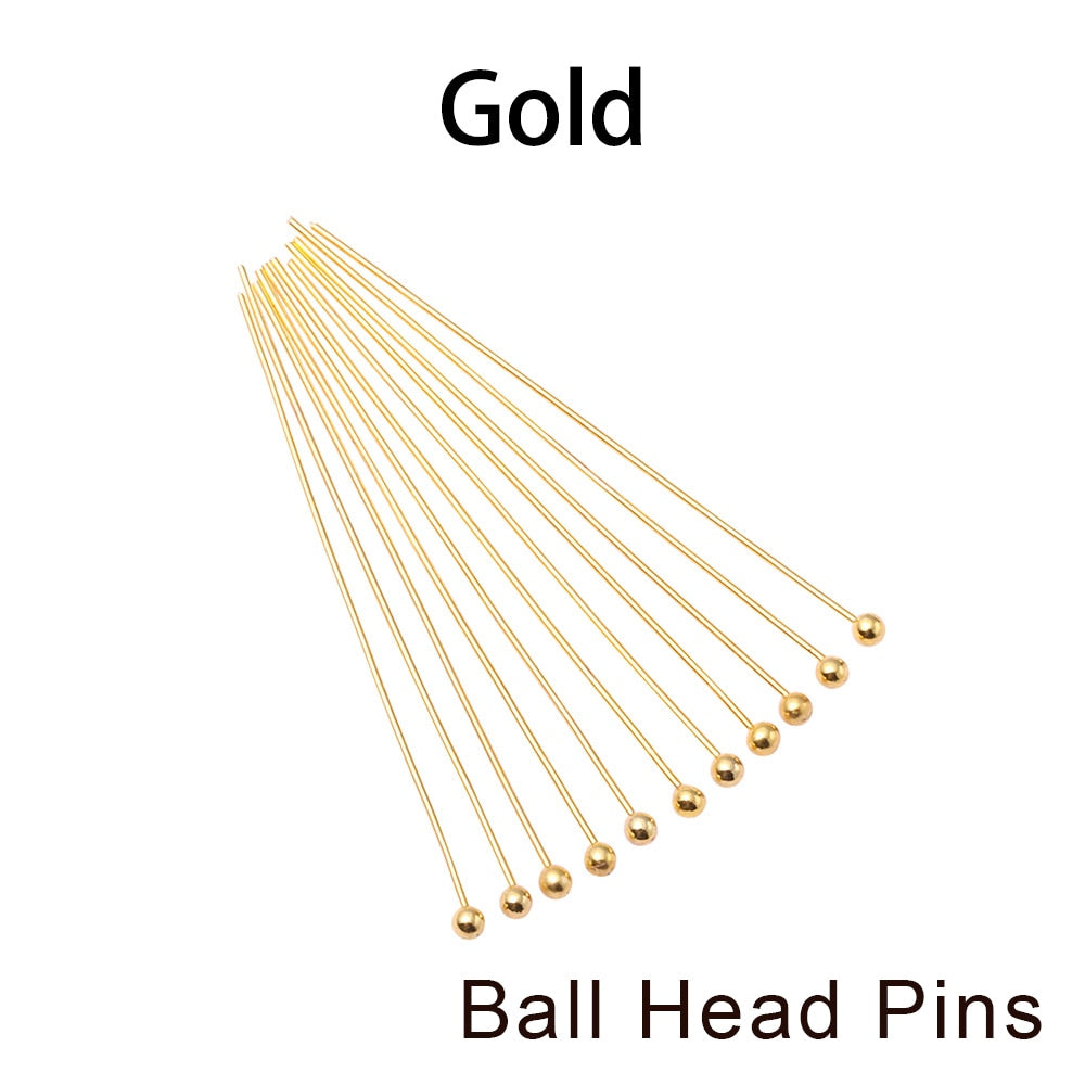10-50mm Head Pins Connectors, 200pcs