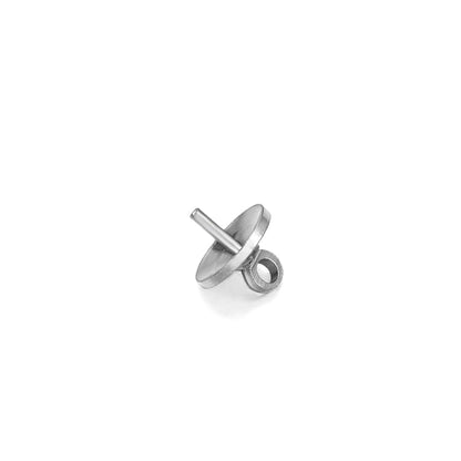 Brass Half Hole Charms Eye Pins Beads End Caps, 50-100pcs