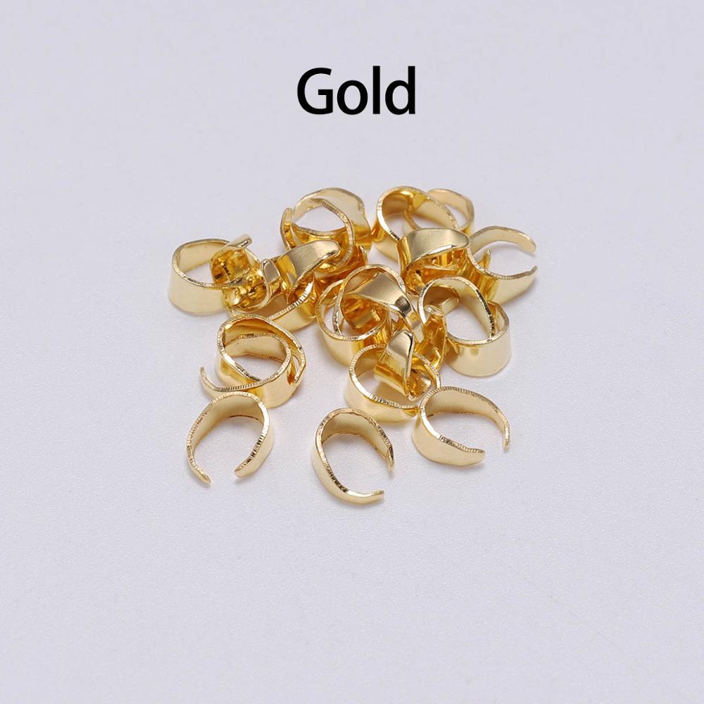 Pendant Clips Pinch Bail, 50-100pcs