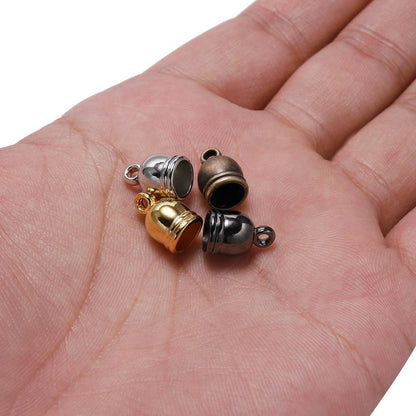 Endkappen für Halskette, 50 Stück