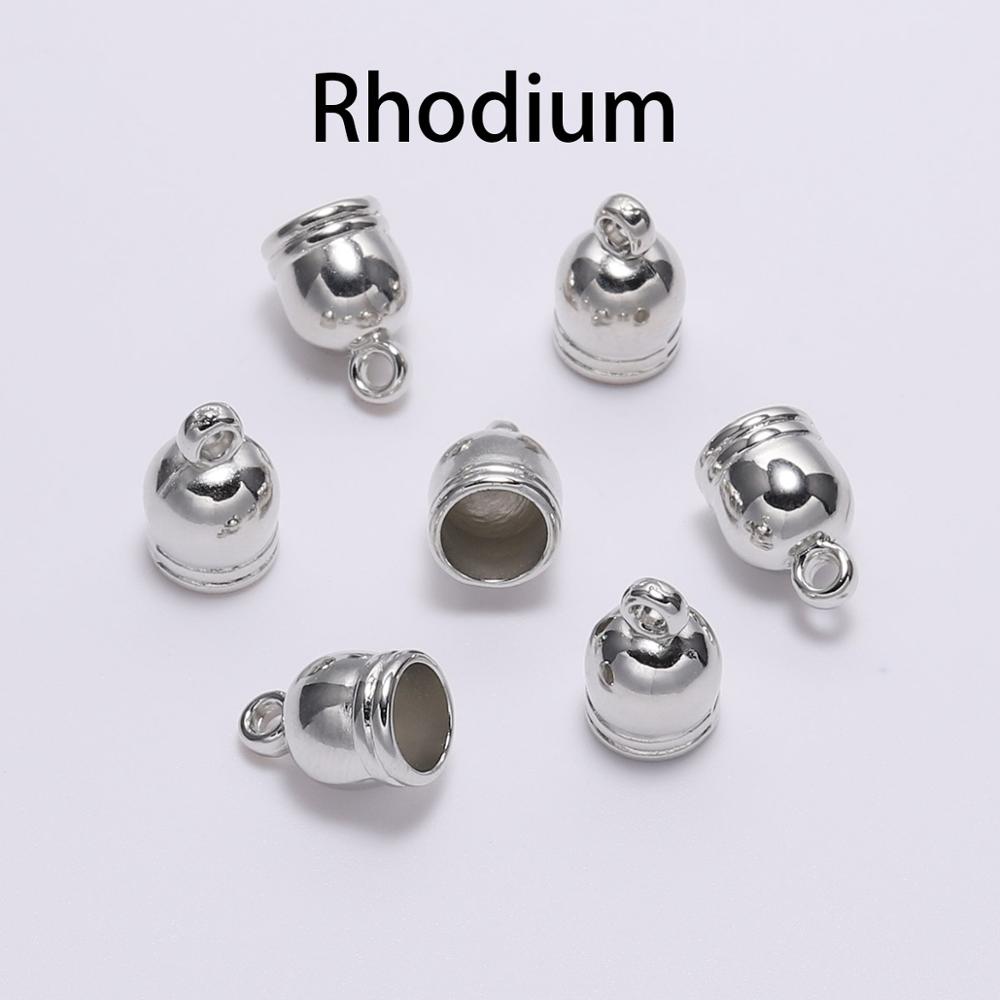 Endkappen für Halskette, 50 Stück