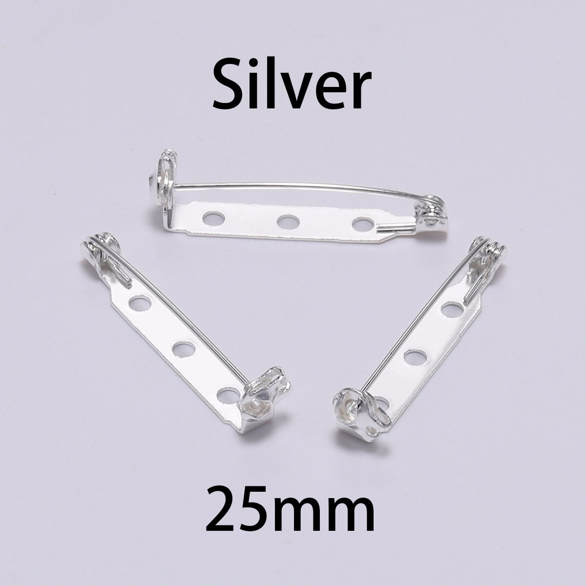 20pcs 20-32mm Brooch Base Back Bar Badge Holder