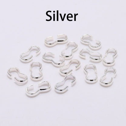 4x8mm Gold Clasp Connectors, 100pcs