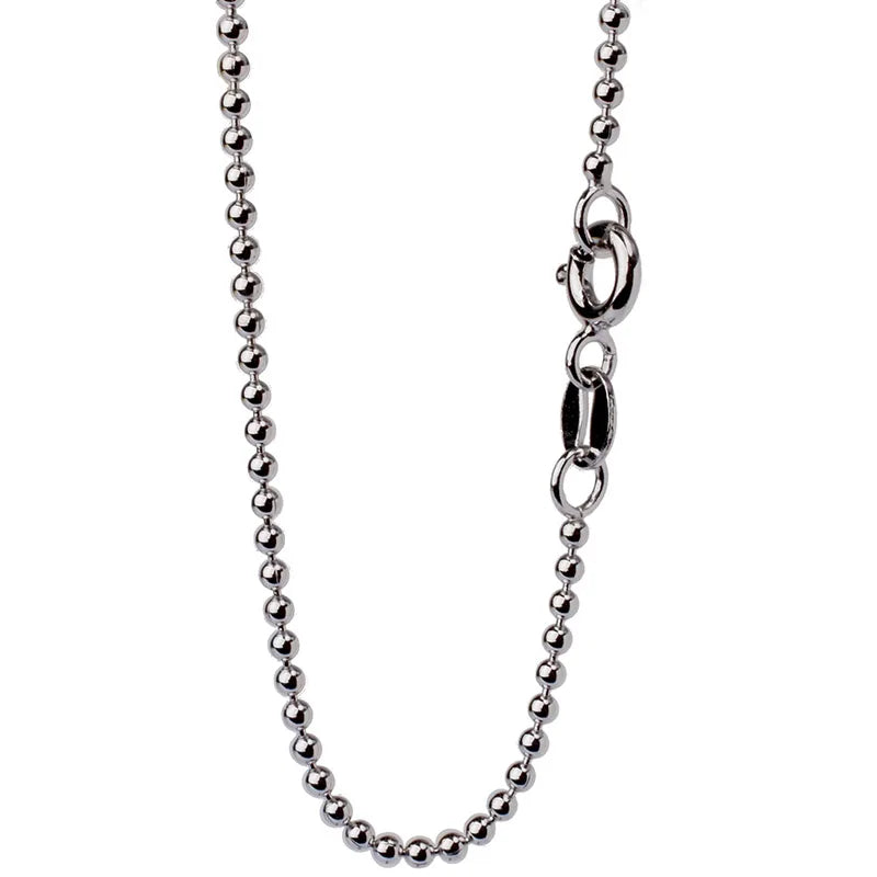 JustNeo Solid 925 Sterling Silver Ball Chain Necklace,Basic Chains for Pendants