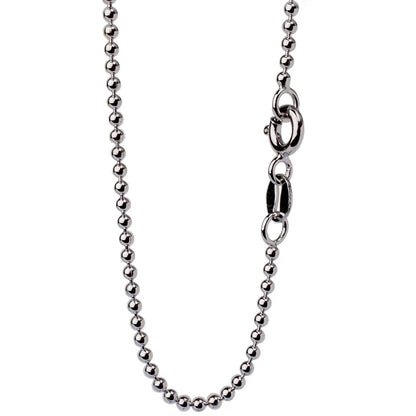 JustNeo Solid 925 Sterling Silver Ball Chain Necklace,Basic Chains for Pendants