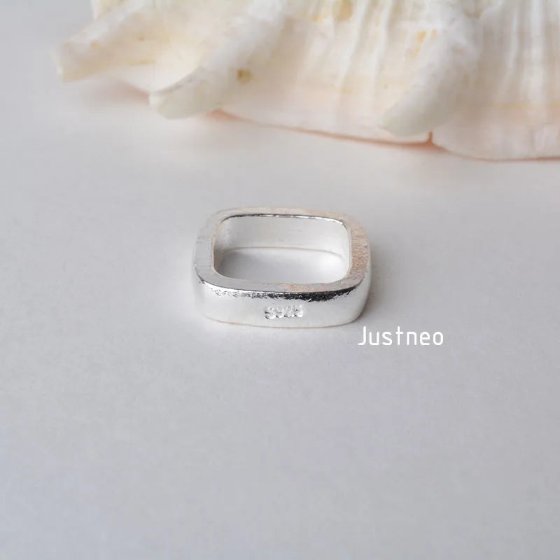 solid 925 sterling silver Square Bead Frame, spacer loose bead with 1mm hole jewelry diy components accessories