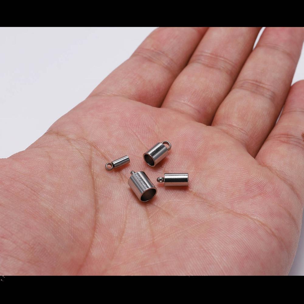 Stainless Steel End Tip Cap 2-10mm, 10pcs