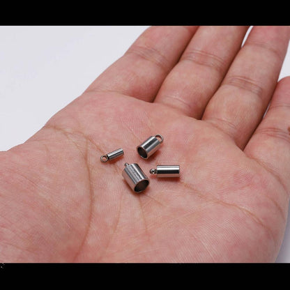 Stainless Steel End Tip Cap 2-10mm, 10pcs