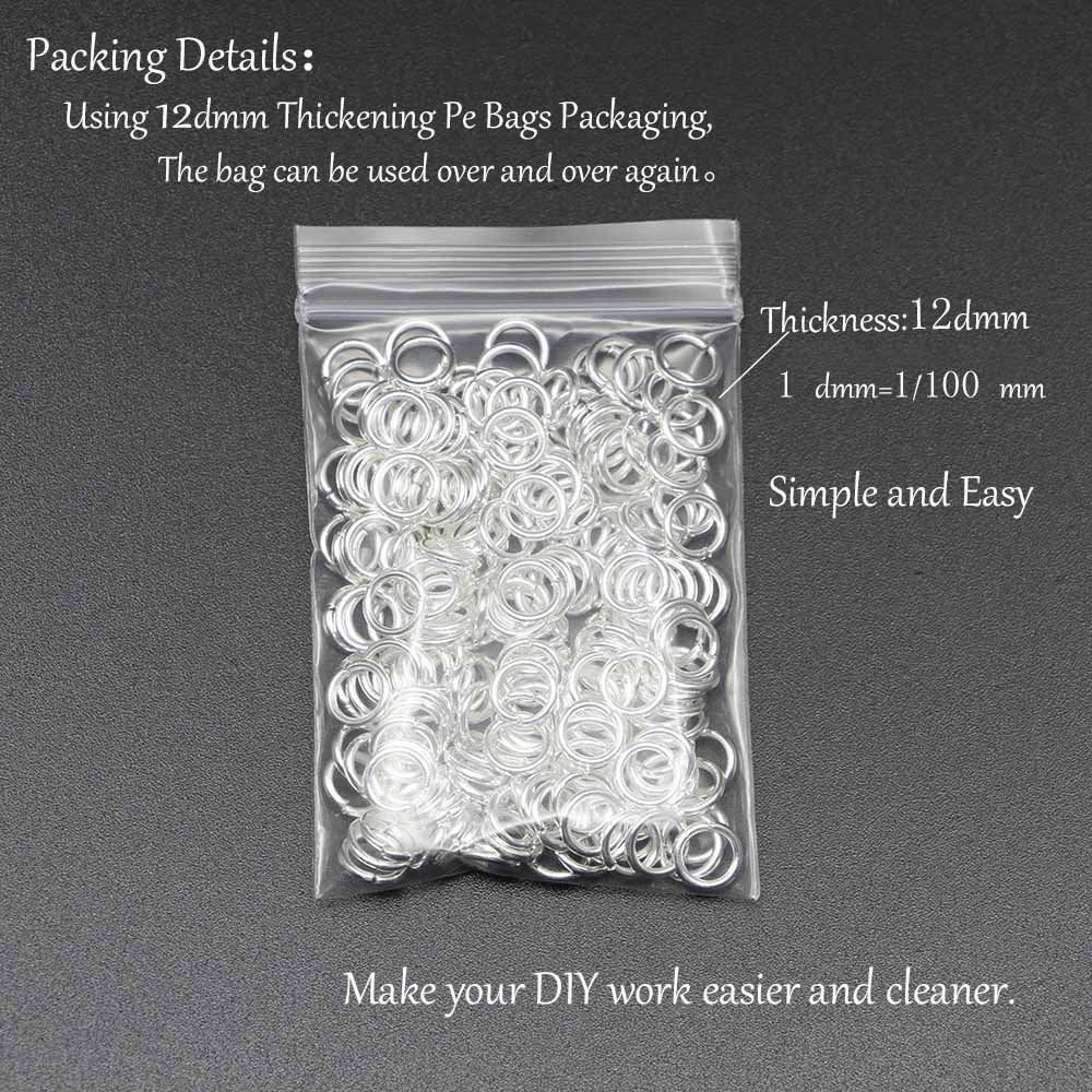 50 à 200 anneaux de saut de 4 à 20 mm.