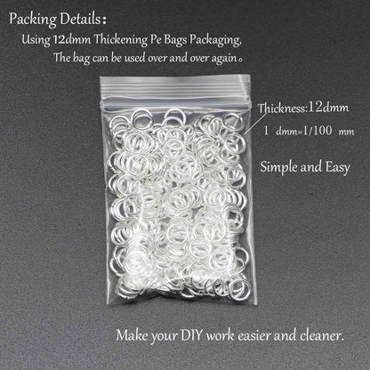 50 à 200 anneaux de saut de 4 à 20 mm.