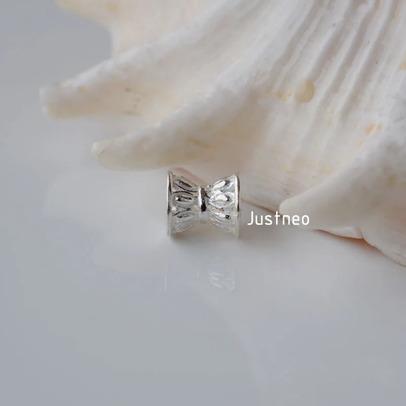 solid 925 sterling silver beads,spacer charm beads for necklace & pendant, bracelet,earring sterling silver jewelry ,1pc