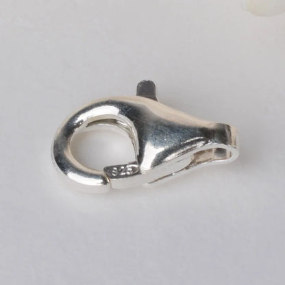 Solid 925 Sterling Silver Lobster Claw Clasp 8-16mm