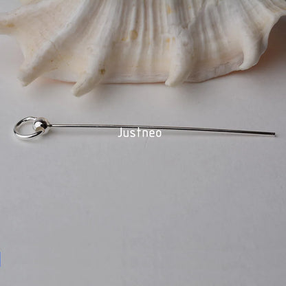 Solid 925 Sterling Silver Pinch Bails Pin Pendants Findings Connector Bale Pinch Clasp Pendant for Jewelry DIY Components