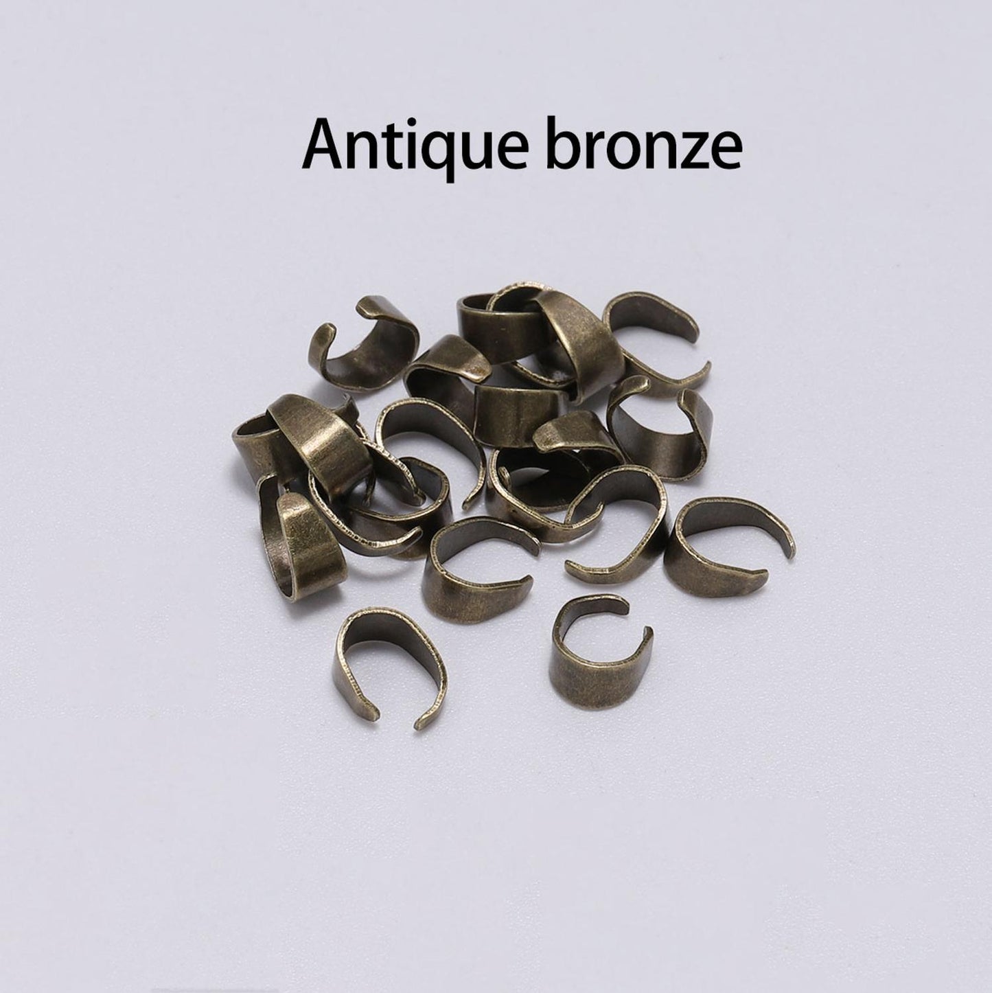 Pendant Clips Pinch Bail, 50-100pcs