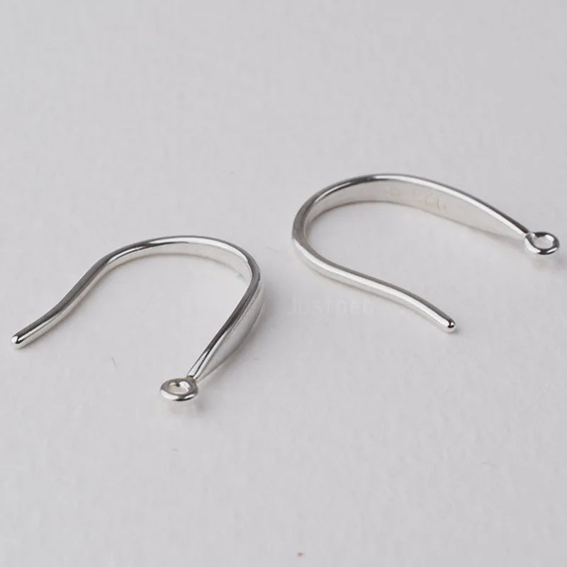 Solid 925 Sterling Silver Earring Hooks