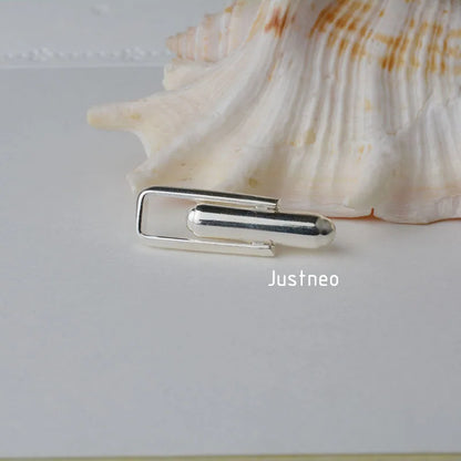 Solid 925 Sterling Silver Cufflink Fitting Base Round Bar with U Arm Assembled, DIY components