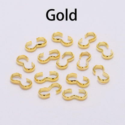 4x8mm Gold Clasp Connectors, 100pcs