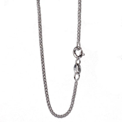 JustNeo Solid 925 Sterling Silver popcorn Chain Necklace,Basic Chains for Pendants