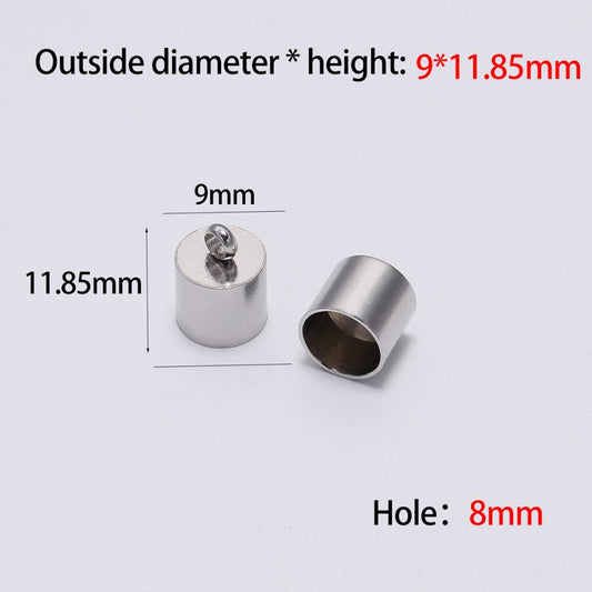 Stainless Steel End Tip Cap 2-10mm, 10pcs