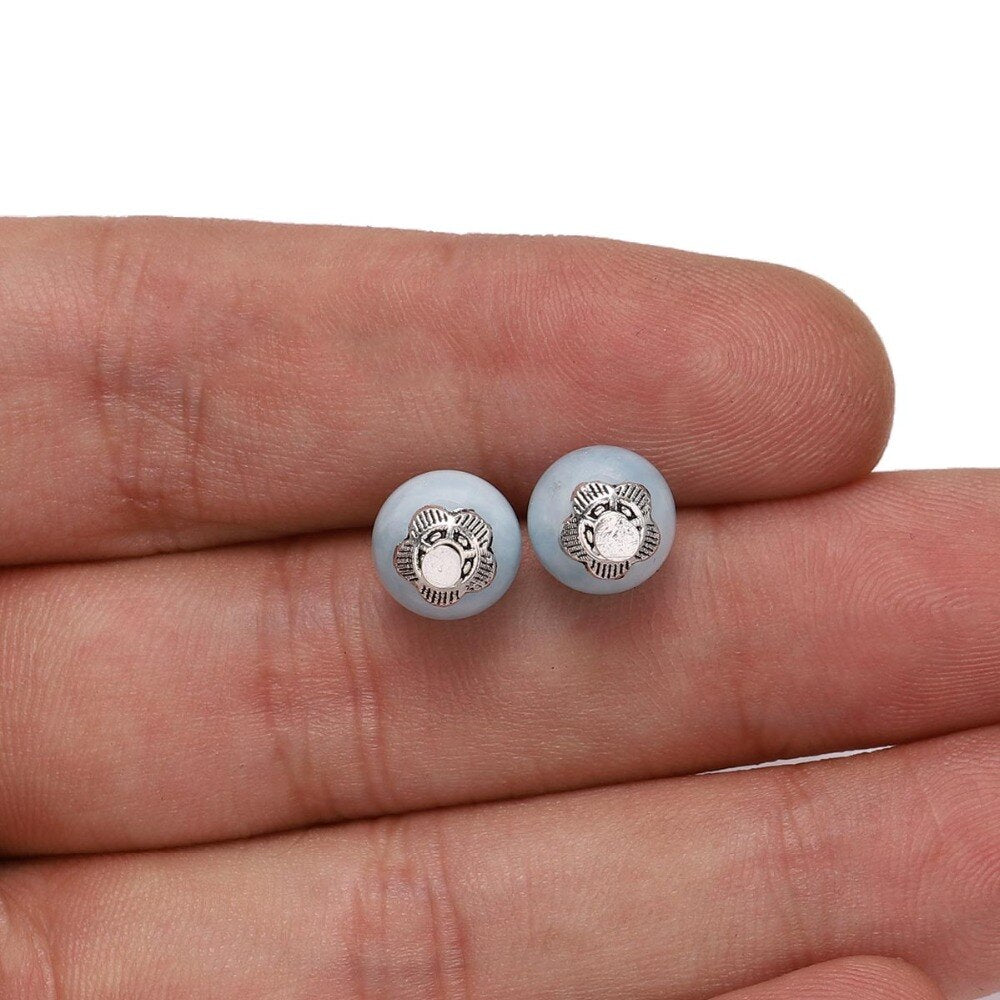6mm 5-Petal Relief Flower Bead Caps, 100pcs