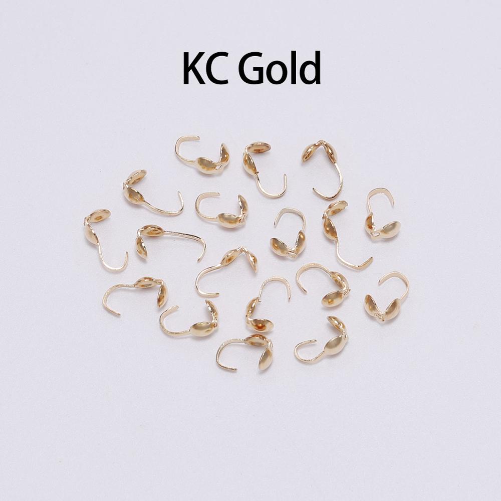 Calottes Crimps Beads Cove Clasps 4mm, 200pcs