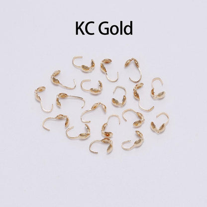 Calottes Crimps Beads Cove Clasps 4mm, 200pcs