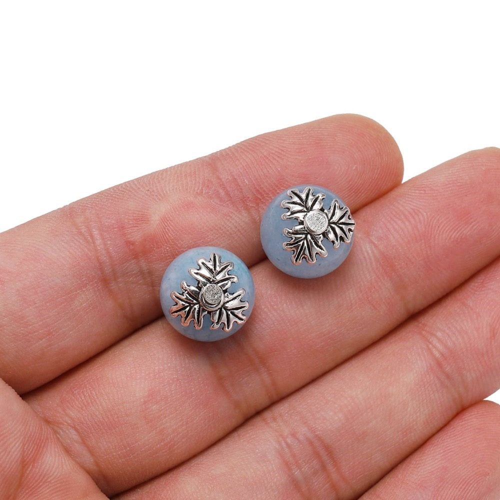 10mm 3-Petal Hollow Flower Bead Caps, 50pcs