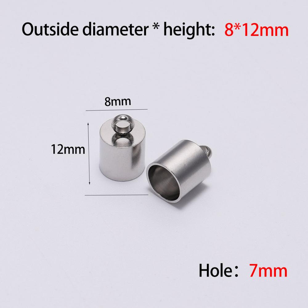 Stainless Steel End Tip Cap 2-10mm, 10pcs