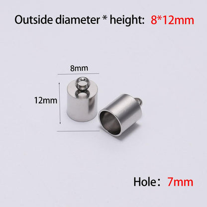 Stainless Steel End Tip Cap 2-10mm, 10pcs
