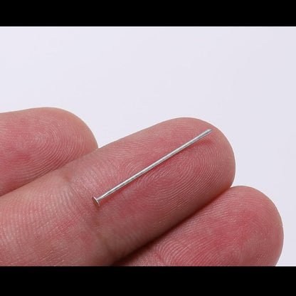 15-70mm Stainless Steel Flat Head Pins, 100pcs
