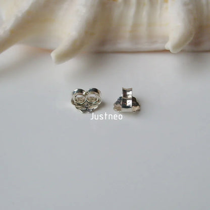 earnut,3.8mm solid 925 sterling silver earring backs, friction earring butterfly back, earring back stopper earnut ,1pair