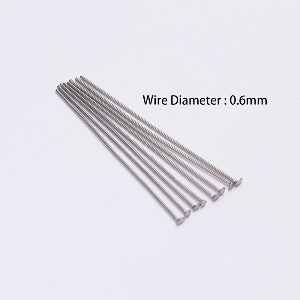15-70mm Stainless Steel Flat Head Pins, 100pcs