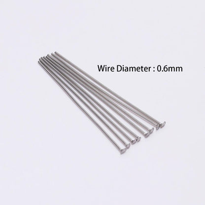 15-70mm Stainless Steel Flat Head Pins, 100pcs