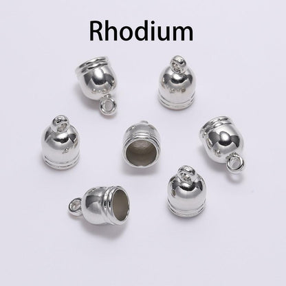 Endkappen für Halskette, 50 Stück