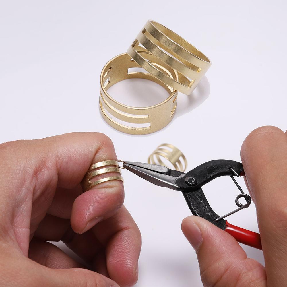 Pinces en cuivre 2 pièces pour anneaux de saut dans la fabrication de bijoux