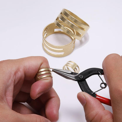 Pinces en cuivre 2 pièces pour anneaux de saut dans la fabrication de bijoux