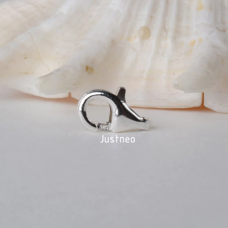 Solid 925 Sterling Silver Lobster Claw Clasp 8-16mm