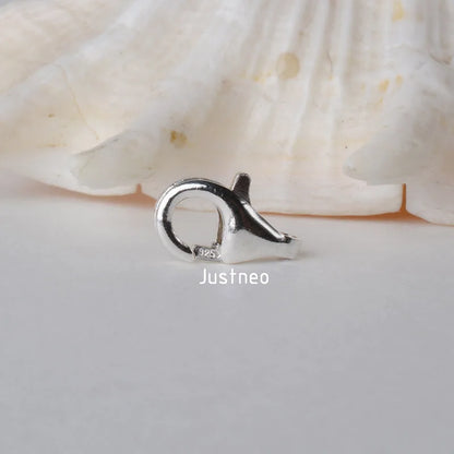 Solid 925 Sterling Silver Lobster Claw Clasp 8-16mm
