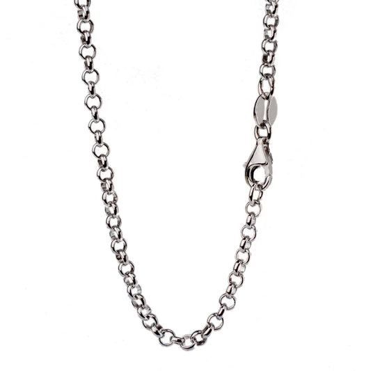 JustNeo Solid 925 Sterling Silver Belcher chain Rollo/Rolo Chain Necklace 18-30inch,Basic Chains for Pendants