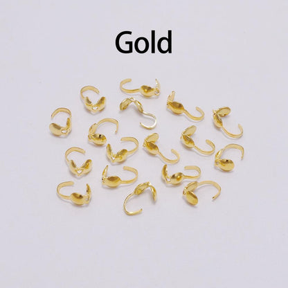 Calottes Crimps Beads Cove Clasps 4mm, 200pcs